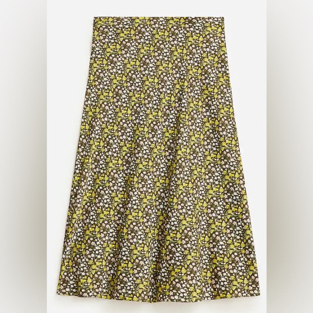 J. Crew Gwyneth Floral Slip Skirt, size Large - Picture 4 of 6